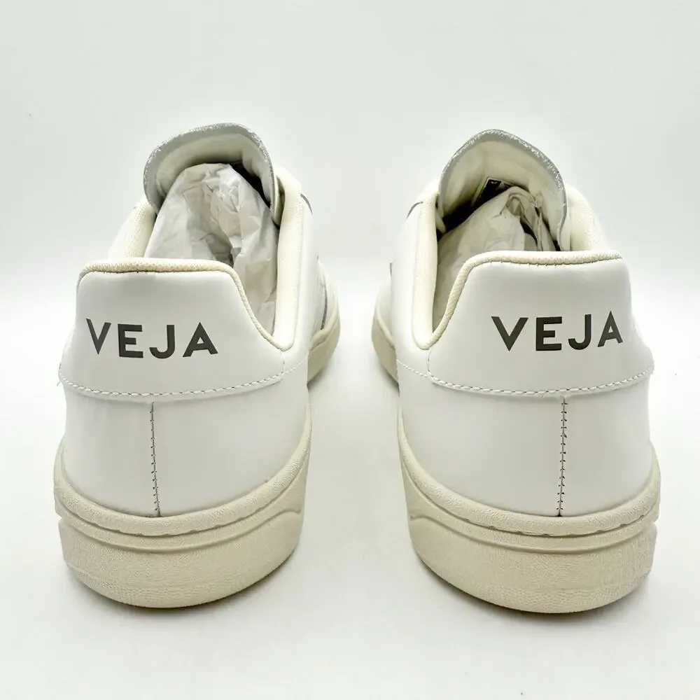 Veja Womens V-12 Sneakers US 8 EU 41 White Leather Lace Up NIB_9